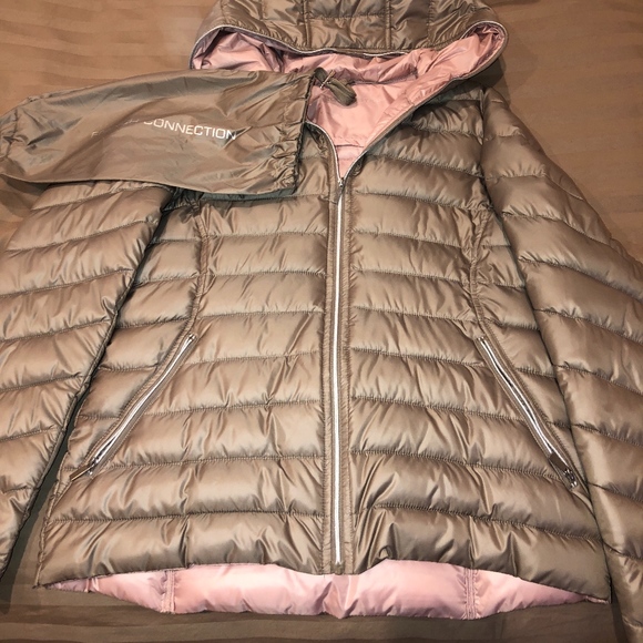 FRENCH CONNECTION Water Repellent SAND/BLUSH Jacke - Picture 1 of 7